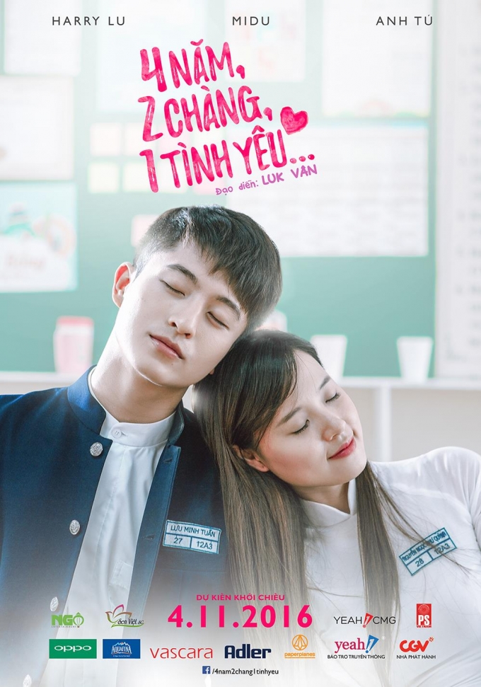 Poster phim 4 Năm, 2 Ch&agrave;ng, 1 T&igrave;nh y&ecirc;u.
