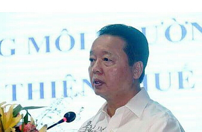 &Ocirc;ng Trần Hồng H&agrave; - Bộ trưởng Bộ TN-MT ph&aacute;t biểu tại Hội nghị