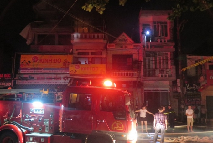 Hiện trường vụ hỏa hoạn.