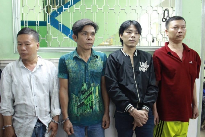 C&aacute;c đối tượng &nbsp;tại cơ quan c&ocirc;ng an.