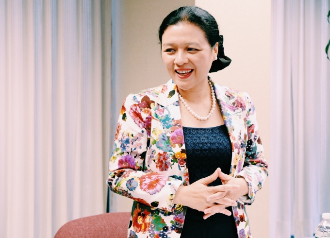 Đo&agrave;n học sinh đầu ti&ecirc;n thăm Ph&aacute;i đo&agrave;n Ngoại giao Việt Nam tại Li&ecirc;n Hợp Quốc