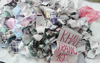 Nguy cơ gây bệnh từ khẩu trang vỉa hè