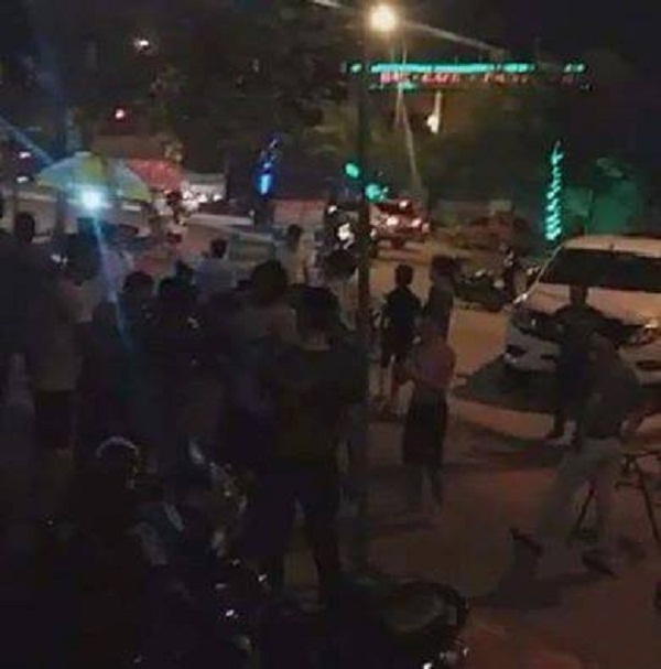 Hiện trường xảy ra vụ việc l&uacute;c 23h đ&ecirc;m ng&agrave;y 30/8.