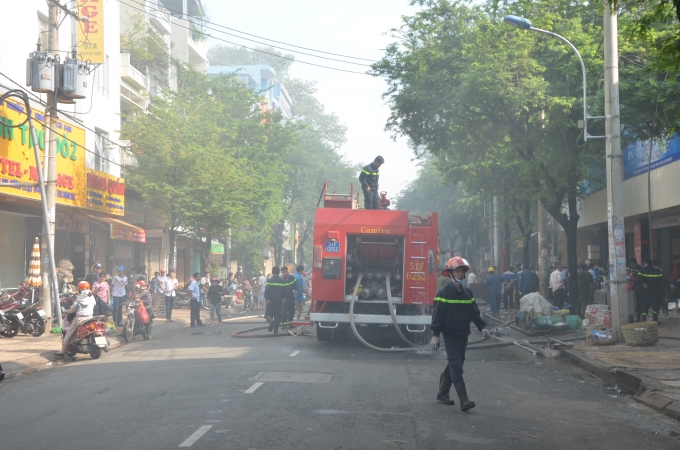 Hiện trường vụ ch&aacute;y