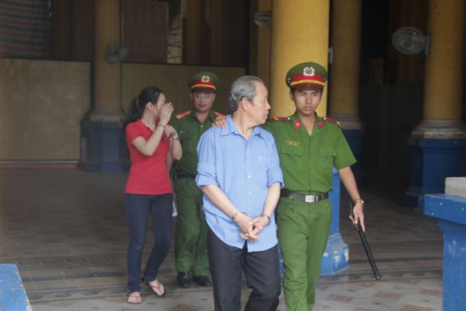 C&aacute;c bị c&aacute;o tại phi&ecirc;n t&ograve;a ng&agrave;y 31/7/2017.