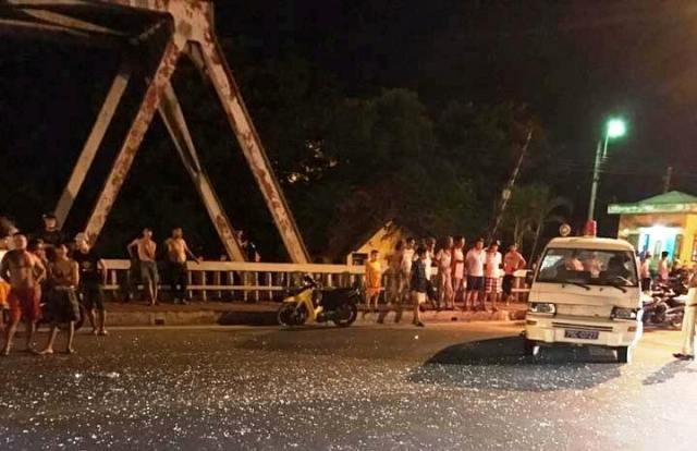 Hiện trường vụ tai nạn. (Ảnh: PĐ)