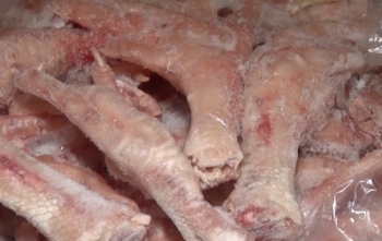 Hơn 2 tấn trân châu, cánh gà thối chuẩn bị vào quán ăn