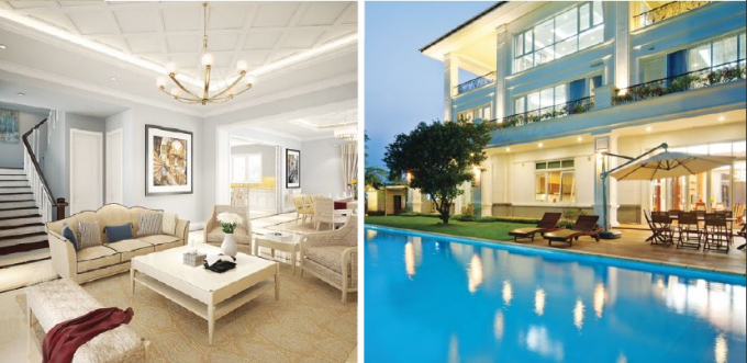 Diện t&iacute;ch đất: 223m2; diện t&iacute;ch x&acirc;y dựng: 117,3m2; diện t&iacute;ch s&agrave;n x&acirc;y dựng: 586,5m2.