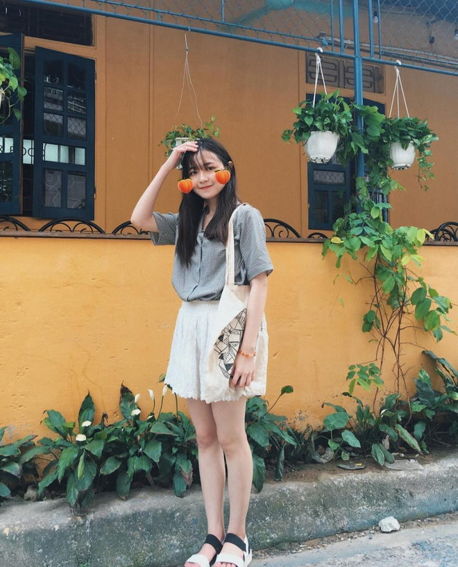 Nữ sinh Nghệ An g&acirc;y sốt cộng đồng mạng với những bộ ảnh cực