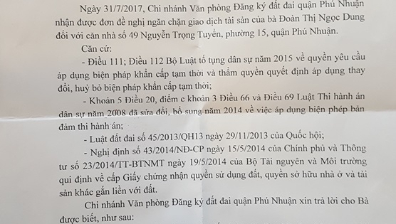 Kỳ 2 - Vụ Tòa án hủy quyết định ngăn chặn khẩn cấp tạm thời: Tài sản tranh chấp đã bị tẩu tán?