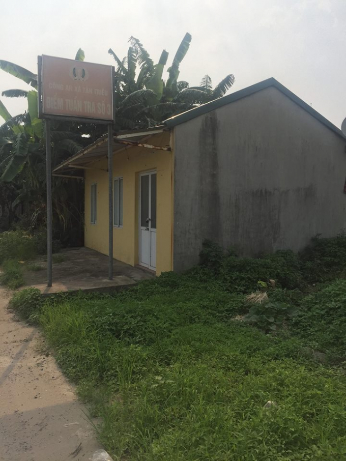 Điểm tuần tra của C&ocirc;ng an x&atilde; T&acirc;n Triều nằm im l&igrave;m c&aacute;c b&atilde;i xả r&aacute;c tr&ecirc;n dưới 100m