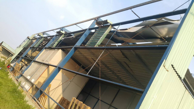 C&ocirc;ng tr&igrave;nh nh&agrave; xưởng của b&agrave; Trần Thị Thanh H&agrave; được dựng l&ecirc;n sau khi k&iacute; hợp đồng thu&ecirc; đất với b&agrave; Nguyễn Thị Kim Dung.