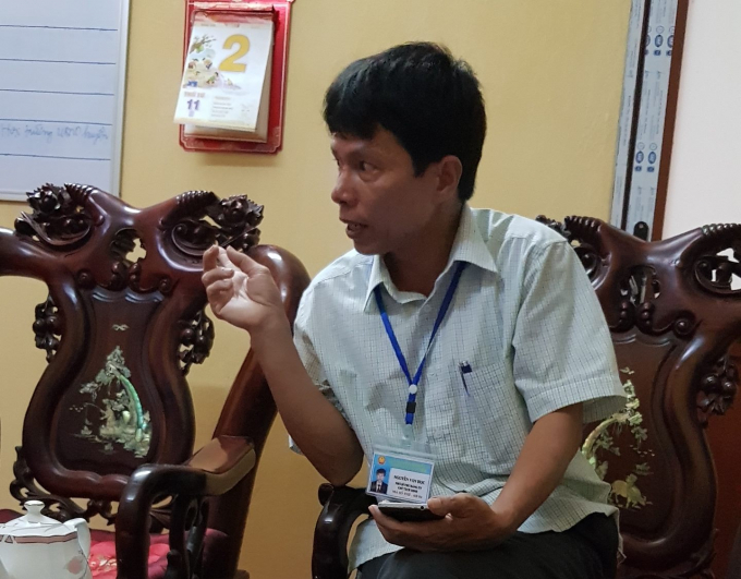 &Ocirc;ng Nguyễn Văn Học, Chủ tịch UBND x&atilde; H&ograve;a B&igrave;nh, Thường T&iacute;n, H&agrave; Nội.