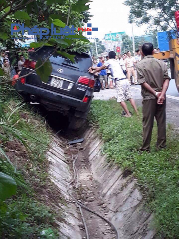 Hiện trường vụ tai nạn.