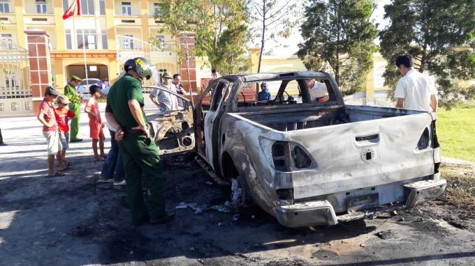 Hiện trường nơi xảy ra sự việc.