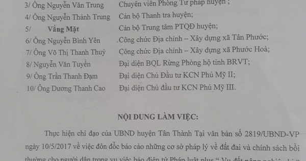 Kỳ 7 – Bà Rịa- Vũng Tàu: Cần xem xét chính sách bồi thường giá trị đất cho dân