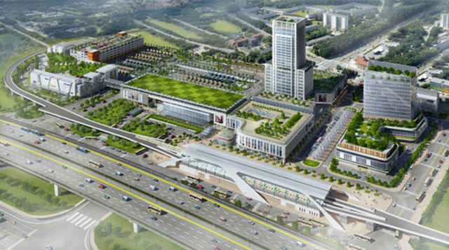 Phối cảnh thiết kế dự &aacute;n Bến xe Miền Đ&ocirc;ng mới