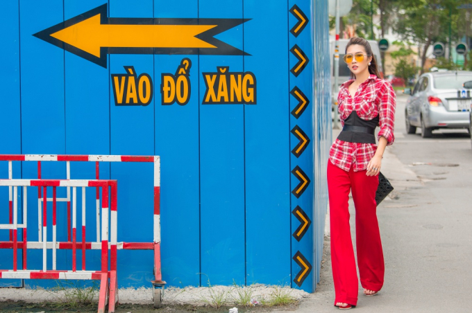 Đ&atilde; mắt với street style đầy m&agrave;u sắc của &ldquo;Hoa hậu the face&rdquo; Tường Linh