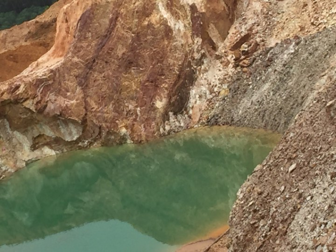 Địa điểm khai th&aacute;c quặng kh&ocirc;ng ph&eacute;p của C&ocirc;ng ty Ph&uacute;c Đại Lợi.