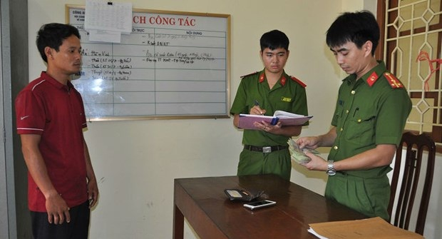 Đối tượng Hoa Văn Th&aacute;m. (Ảnh: C&ocirc;ng an tỉnh Ninh B&igrave;nh)