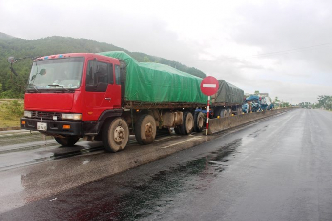 Hiện trường vụ tai nạn.