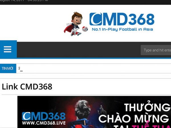 Bộ sậu tổ chức đ&aacute;nh bạc qua trang web cmd368.com.