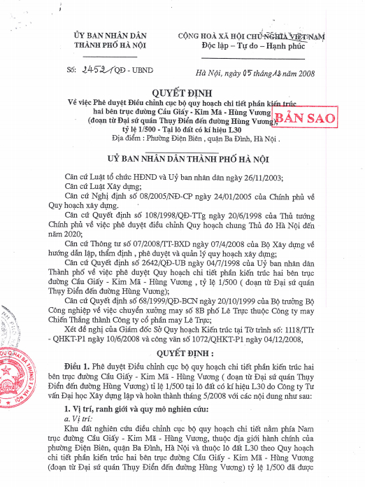 Dự &aacute;n 8B L&ecirc; Trực: Phương &aacute;n xử l&yacute; n&agrave;o để an to&agrave;n v&agrave; thỏa đ&aacute;ng?