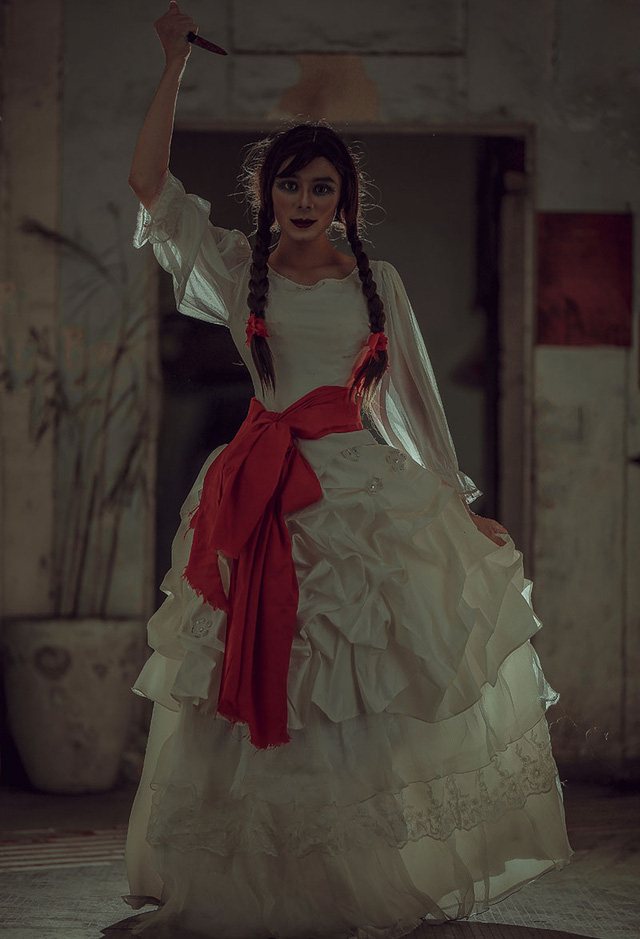 Bộ ảnh b&uacute;p b&ecirc; kinh dị Annabelle phi&ecirc;n bản Việt khiến người xem rợn g&aacute;y