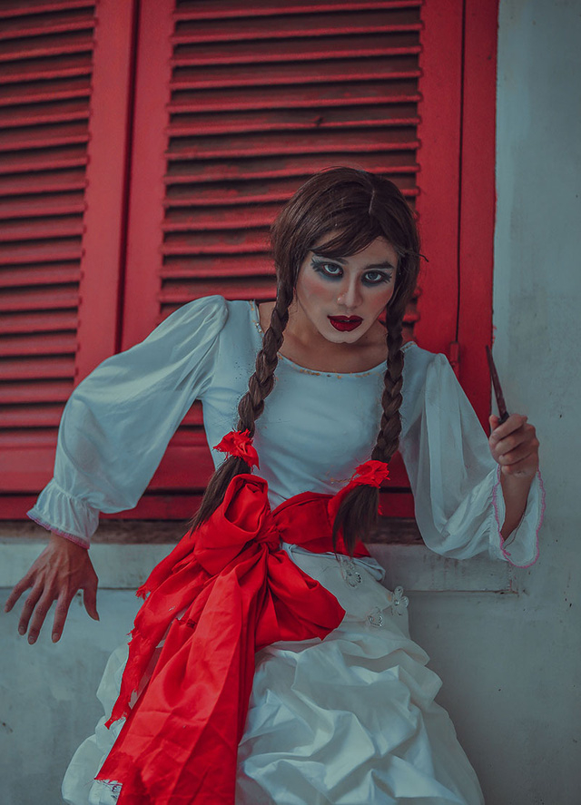 Bộ ảnh b&uacute;p b&ecirc; kinh dị Annabelle phi&ecirc;n bản Việt khiến người xem rợn g&aacute;y