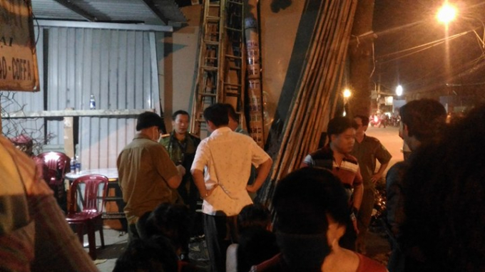 Hiện trường vụ &aacute;n mạng.