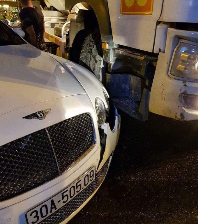 Hiện trường vụ tại nạn.