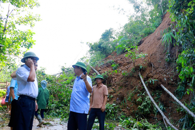 Hiện một số đoạn đường bị sạt lở, &aacute;ch tắc do mưa to v&agrave;o ng&agrave;y 24 v&agrave; 25/8.