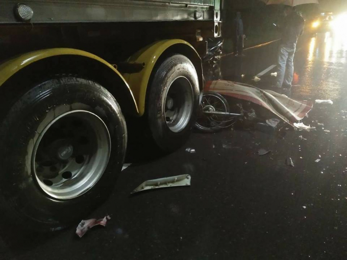 Hiện trường vụ tai nạn.&nbsp;