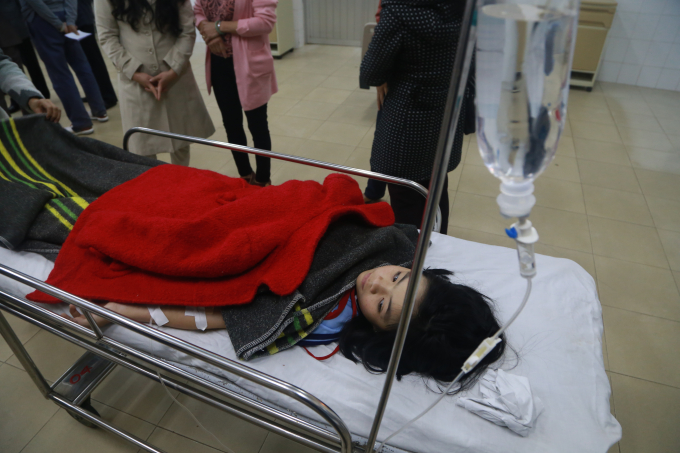 Học sinh đang được điều trị.