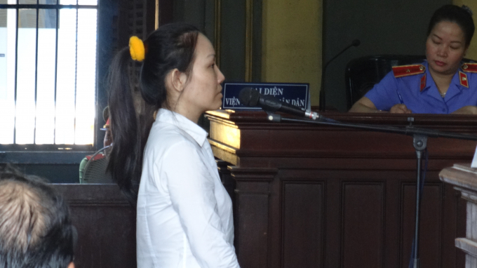 Bị c&aacute;o Trang tại phi&ecirc;n t&ograve;a.