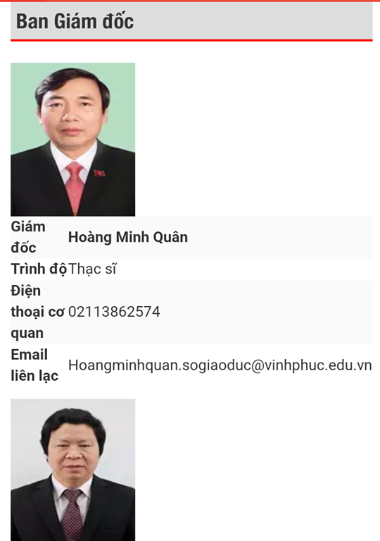 C&oacute; 37/45 người l&agrave;m l&atilde;nh đạo tại Sở GD&amp;amp;amp;ĐT tỉnh Vĩnh Ph&uacute;c.