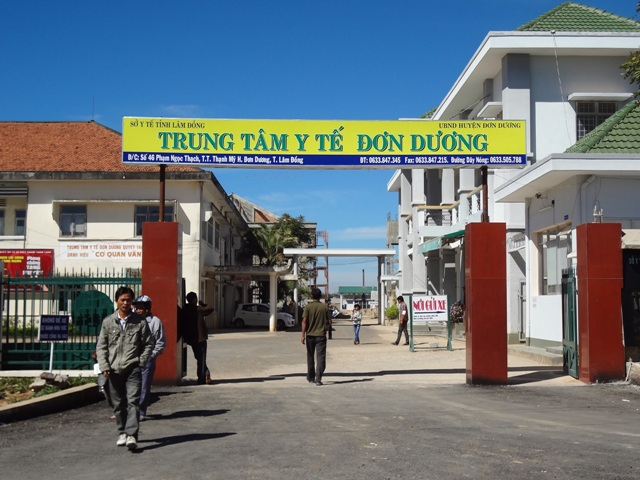 Trung t&acirc;m y tế Đơn Dương- nơi xảy ra sự việc đau l&ograve;ng.
