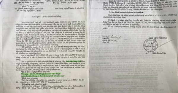 Chi cục quản lý thị trường tỉnh Lâm Đồng cố ý làm trái, bao che khi xử lý vi phạm?