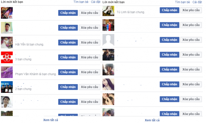 H&igrave;nh&nbsp;ảnh lời mời kết bạn tr&ecirc;n facebook khiến người d&ugrave;ng cảm thấy kh&oacute; chịu.