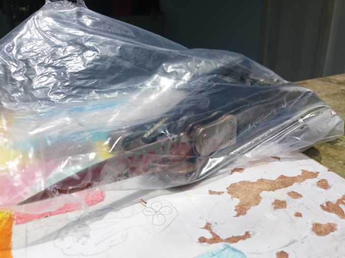 Hung kh&iacute; của đối tượng Trần Hữu Tr&iacute; g&acirc;y ra vụ &aacute;n mạng kinh ho&agrave;ng.