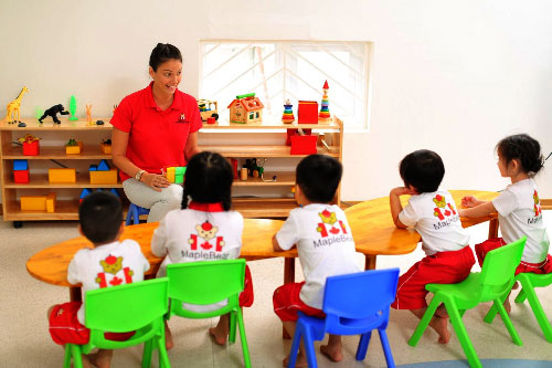 Từ 1/8 c&aacute;c trường mầm non c&oacute; vốn đầu tư nước ngo&agrave;i sẽ được nhận trẻ dưới 5 tuổi. Ảnh:Thế Đan