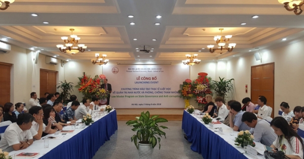 Lễ công bố chương trình đào tạo Thạc sĩ Luật học về Quản trị Nhà nước và Phòng chống tham nhũng
