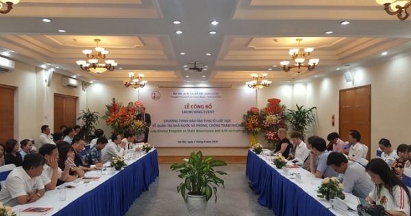 Lễ công bố chương trình đào tạo Thạc sĩ Luật học về Quản trị Nhà nước và Phòng chống tham nhũng