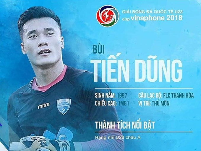 Thủ m&ocirc;n: Tiến Dũng