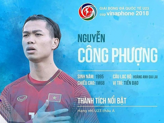 Tiền đạo: C&ocirc;ng Phượng