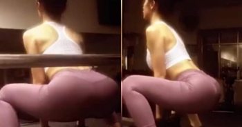 Angela Phương Trinh bị "quay lén" vòng 3 tròn trĩnh 1m ở phòng tập