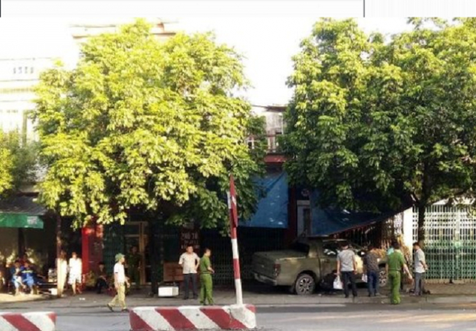 Hiện trường nơi xảy ra sự việc.