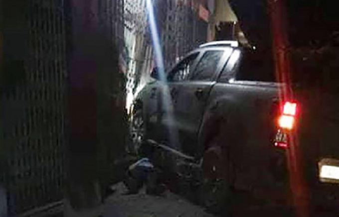 Hiện trường nơi xảy ra sự việc.