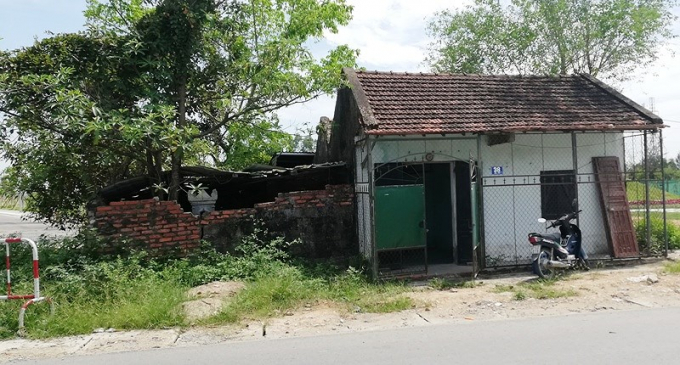 Khu đất v&agrave; nh&agrave; ở của gia đ&igrave;nh chị Nguyễn Thị Huyền.