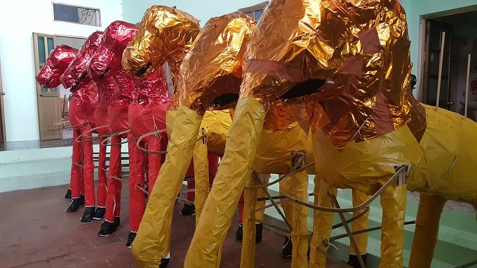 M&ocirc; h&igrave;nh ngựa, voi cỡ đại cao tr&ecirc;n 2m đang trong thời gian ho&agrave;n thiện.